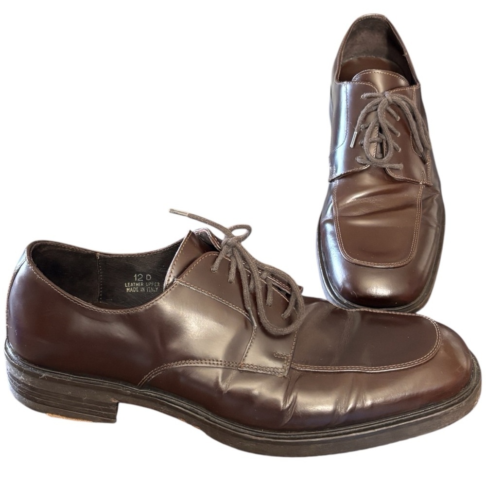 Banana Republic Italian Leather Dress Shoe Size 12 D Brown